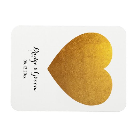 ハート型写真 オーダーメイド 結婚記念日 マグネット (横)