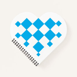 ハート型幾何学模様ノート ノートブック