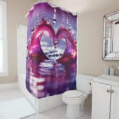 「ハート型水滴」 シャワーカーテン (インサイチュ)