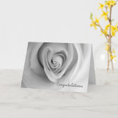 ハート型結婚バラおめでとう カード (黄色い花)