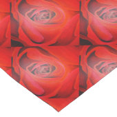 ハート型芸術的レッドローズ ショートテーブルランナー (コーナー)