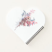 ハート型螺旋綴じノート ノートブック (裏面)