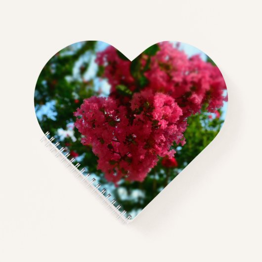 ハート型螺旋綴じノート ノートブック (正面)