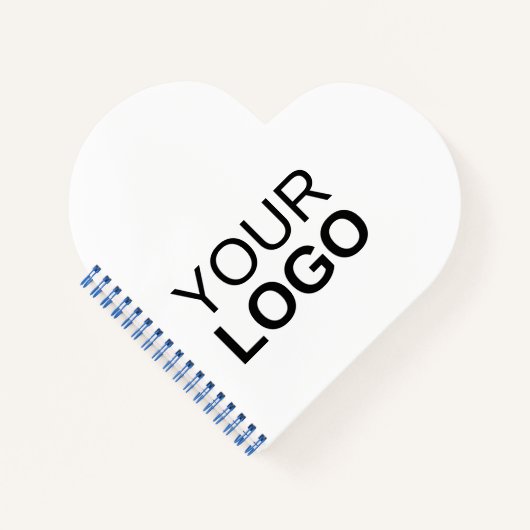 ハート型螺旋綴じノート ノートブック (正面)