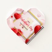 ハート型螺旋綴じノート ノートブック (裏面)