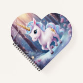 ハート型螺旋綴じノート ノートブック (正面)