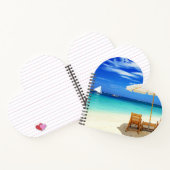 ハート型螺旋綴じノート ノートブック (内部)