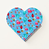 ハート型螺旋綴じノート ノートブック (裏面)