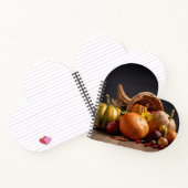 ハート型螺旋綴じノート ノートブック (内部)