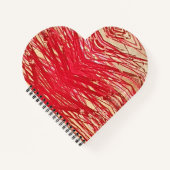 ハート型螺旋綴じノート ノートブック (正面)