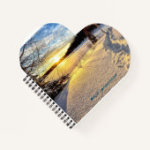 ハート型螺旋綴じノート ノートブック (正面)