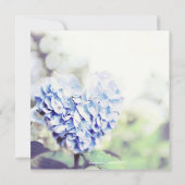 ハート型青アジサイブライダルシャワー 招待状 (裏面)