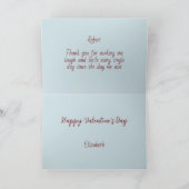 ハート型風船 バレンタインカード シーズンカード (内部)