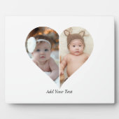 ハート型2フォトコラージュポスター フォトプラーク (正面)