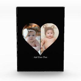 ハート型2フォトコラージュ フォトブロック