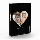 ハート型2フォトコラージュ フォトブロック (左)