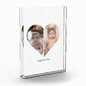 ハート型2フォトコラージュ フォトブロック (左)