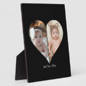 ハート型2フォトコラージュ フォトプラーク (側面)