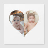 ハート型2枚写真コラージュ (正面)