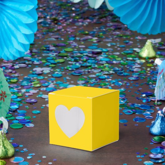ハート型2x2x2スタイルのオーダーメイドゴールドギフトボックス フェイバーボックス (パーティー)