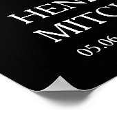 ハート型36フォトコラージュ葬儀広場 ポスター (角)