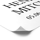 ハート型36フォトコラージュ葬儀広場 ポスター (角)