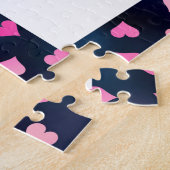 ハート型36枚の写真ハート ジグソーパズル (側面)