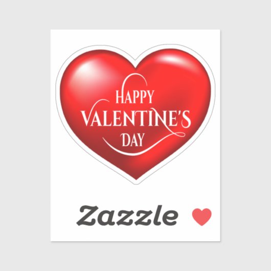 ハート型3Dラブシンボル–50420 シール (シート)