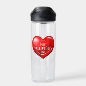 ハート型3D赤ラブシンボル–50420 ウォーターボトル (背面)
