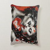 ハート型 アクセントクッション (裏面(縦))