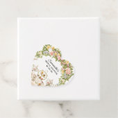 ハート型 ティーパーティー ブライダルシャワーのギフトタグ フェイバータグ (インサイチュ)