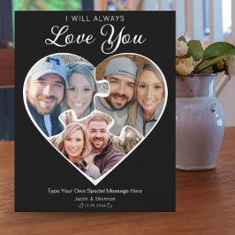 ハート型 フォト コラージュ 愛 記念日 思い出 フォトプラーク