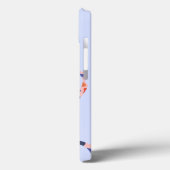 ハート型iPhoneケース、フランス語、青、ラグジュアリー、愛 Case-Mate iPhoneケース (裏面 / 左)