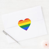  ハート型LGBTQIA+ゲイ・プライド  ハートシール (封筒)
