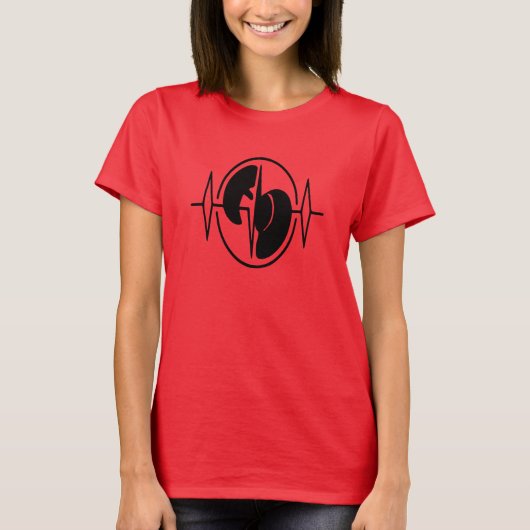 ハート型Tシャツ Tシャツ (正面)