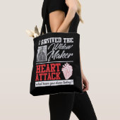 ハート外生き延び科未亡人メーカーのハート攻撃 トートバッグ (クローズアップ)