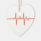 ハート外科医の医者のクリスマス装飾 セラミックオーナメント (左)