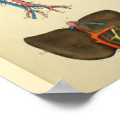 ハート大動脈ヴィンテージ解剖学プリント ポスター (角)