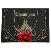 ハート威厳のある,ゴシック様式の恋愛 ラージペーパーバッグ (正面)