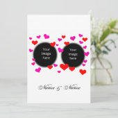 ハート婚約 招待状 (スタンド正面)