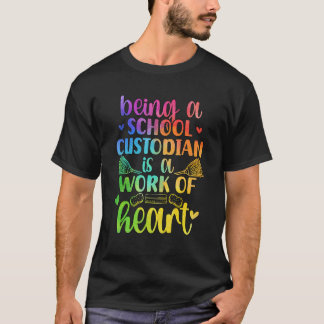ハート学校管理学校長の日の業務 Tシャツ