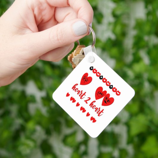 ハート対ハート キーホルダー (手)