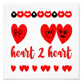 ハート対ハート フォトプリント