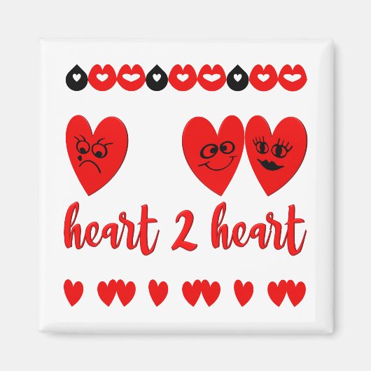 ハート対ハート マグネット (正面)