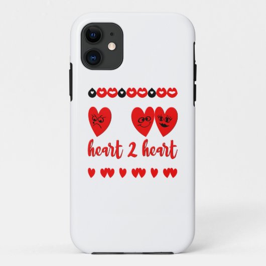 ハート対ハート Case-Mate iPhoneケース (裏面)