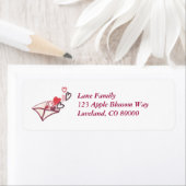 ハート封筒 ラベル (インサイチュ)