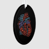 ハート専門解剖学医生物学 オーナメント (正面)