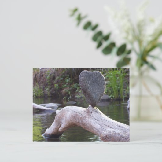 ハート岩 ポストカード (スタンド正面)