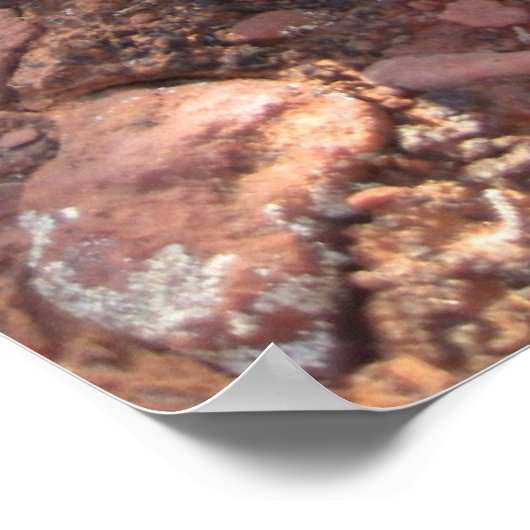 ハート岩(5)ポスター ポスター (角)