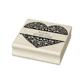 ハート差出人住所スタンプ ラバースタンプ (スタンプ)